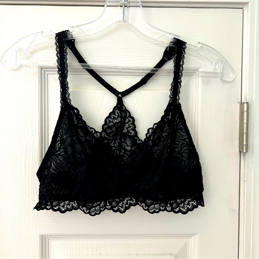 Xhilaration Black Lace Bralette Size L